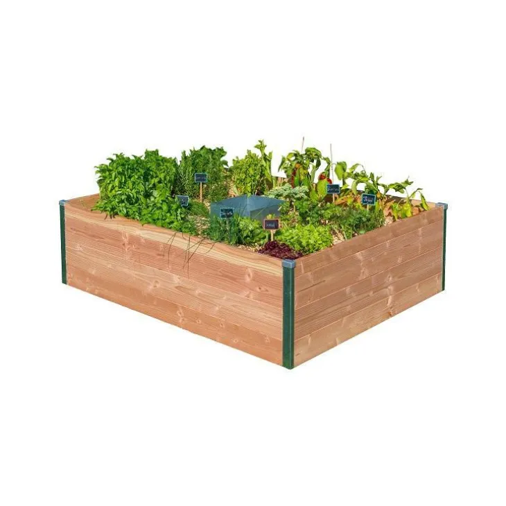 Potager composteur en bois Mon Petit Potager Keyhole moyen modèle - 170 x 120 x 48 cm