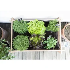 Potager rectangulaire avec feutre géotextile botanic® - 90 x 60 cm