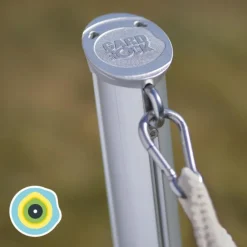 Poteau pour hamac amovible coloris gris en aluminium Gard&Rock - Ø 10 cm x 1,15 m