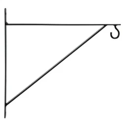 Potence en fer plat noir Louis Moulin Basics - 30 x 30 cm