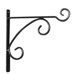 Potence fer rond gris martelé 32 cm