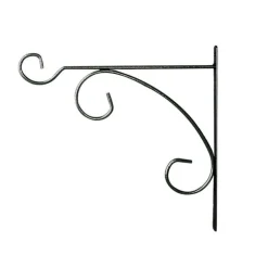 Potence fer rond gris martelé 32 cm