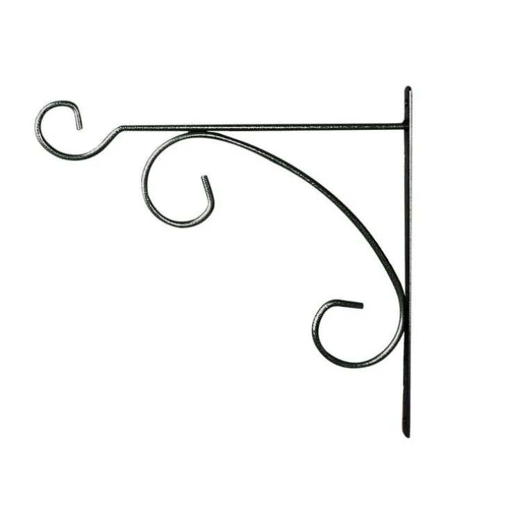 Potence fer rond gris martelé 32 cm