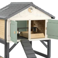 Poulailler modèle MIJ Magalli x Smoby pour 5 poules - 159 x 121 x 128 cm