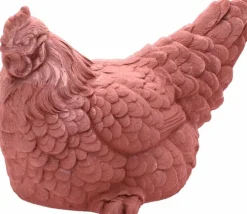 Poule en terre cuite rouge Anticomestiere Gallina galestro Anticomestiere - 20 x 15 x 15 cm