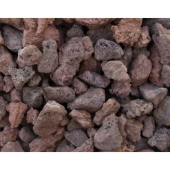 Pouzzolane rouge pour jardin de calibre 16 à 25 mm en sac de 20 L