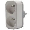 Prise double biplite coloris blanc - 16 A x 230 V