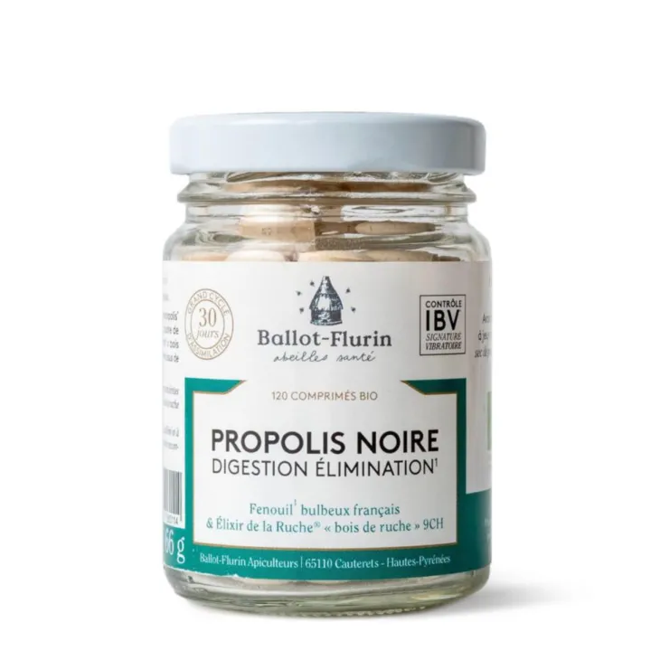 Propolis noire Digestion et Élimination Ballot-Flurin - Flacon de 120 comprimés