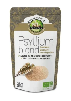 Psyllium blond en poudre bio - 600 gr