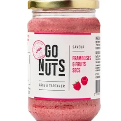 Pâte à tartiner framboises et fruits secs Go nuts - 270 g
