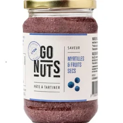 Pâte à tartiner myrtilles et fruits secs Go nuts - 270 g