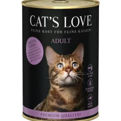 Pâtée pour chat au poisson et au poulet Cat's Love Adult – en boîte de 400 g