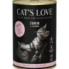 Pâtée pour chat au poulet pur Cat's Love Junior – en boîte de 400 g