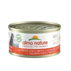 Pâtée pour chat au saumon avec carottes HFC Natural Almo Nature - 70 g