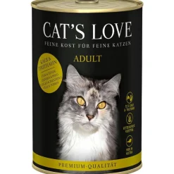 Pâtée pour chat au veau et à la dinde Cat's Love Adult – en boîte de 400 g