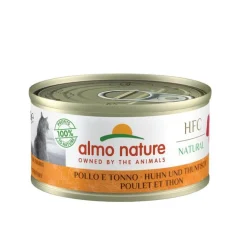 Pâtée pour chat en boite Almo Nature HFC Natural Poulet et Thon -70 g
