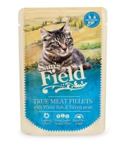 Pâtée pour chat en sachet au poisson et au pois Sam's Field - 85 g