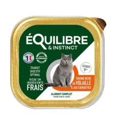 Pâtée pour chat senior à la volaille et aux courgettes Équilibre & Instinct - 85 g