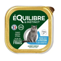 Pâtée pour chat senior au poisson et aux courgettes Équilibre & Instinct - 85 g