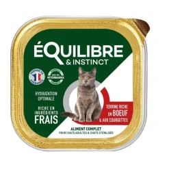 Pâtée pour chat stérilisé au bœuf et aux courgettes Équilibre & Instinct - 85 g