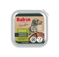 Pâtée pour chien à l'agneau terrine Bab'in Signature - 300 g