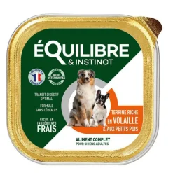 Pâtée pour chien volaille pois en barquette de 300 g