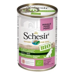 Pâtée schesir bio au porc pour chien 400 g
