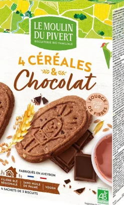 P'tit Dej Céréales et chocolat bio 190 g LE MOULIN DU PIVERT