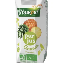 Pur jus d’ananas bio - brique de 20 cl