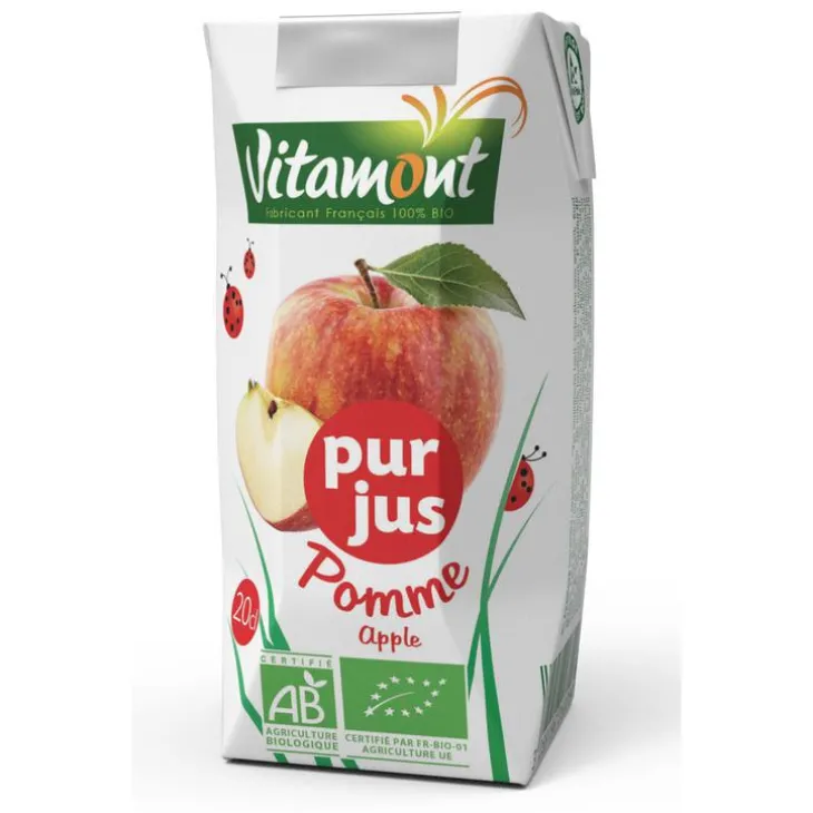 Pur jus de pomme bio - brique de 20 cl