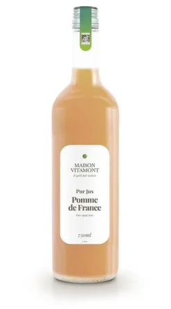 Pur jus pomme de France bio Vitamont – 75 cl