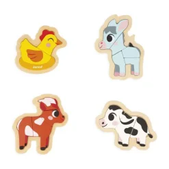 Puzzles Evolutifs Janod Ferme - 4 unités