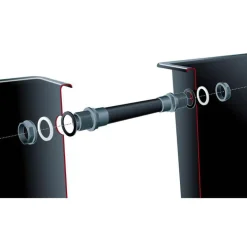 Quadra kit connection 2 x Ø 50 mm, 1 tuyau de raccordement L