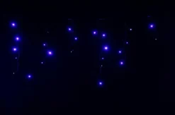 Rallonge stalactite lumineux LED à lumière fixe bleu sur secteur - 60 cm