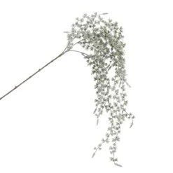 Rameau artificiel de sapin vert givré - 127 x 29 cm