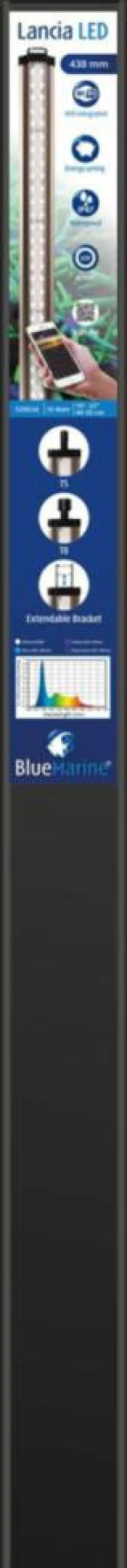 Rampe d’éclairage à LED wifi 16 W Blue Marine Lancia – 438 mm