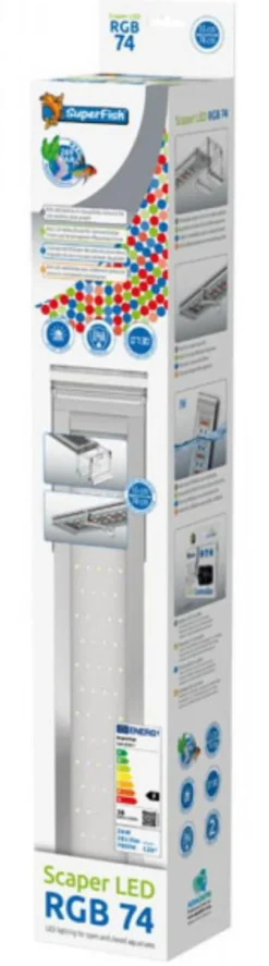 Rampe LED d'eau douce, couleur RGB, 7800 K, 36 W, SUPERFISH Scaper - modèle LED RGB 74