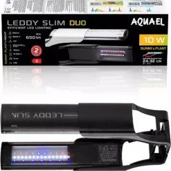 Rampe LED Leddy Slim Duo Sunny & Plant 2.0 Day & Night | Noir 10 W - AQUAEL