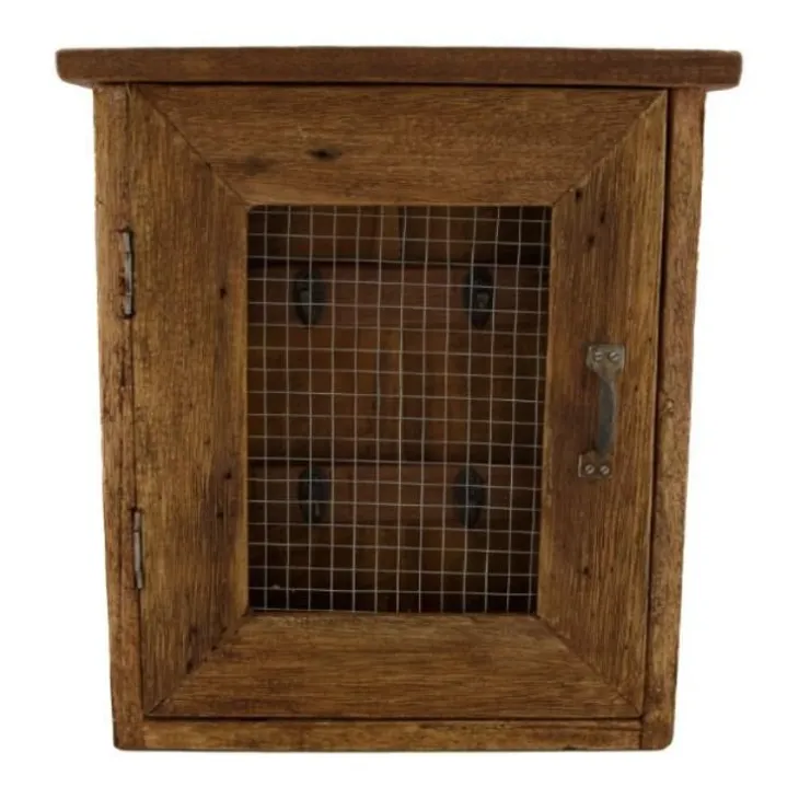 Rangement clefs coloris beige en bois