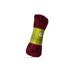 Raphia couleur framboise - 50 gr
