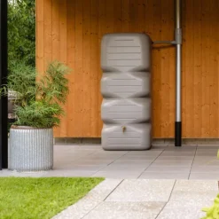 Récupérateur d’eau avec robinet gris béton Graf Cubus – 1000 L