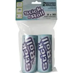Recharge pour rouleau adhésif Stick & Roll 2x30 feuilles