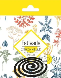 Recharge spirales citronnelle coloris noir Denis & Fils - 5 sachets