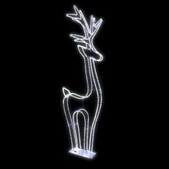 Renne lumineux LED à lumière fixe blanc - 40 x 14 x 110 cm