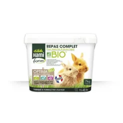Repas complet bio pour jeune lapin 7 kg