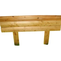 Retenue de terre horizontale mélèze huilé