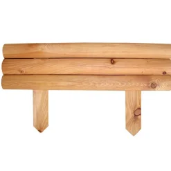 Retenue de terre horizontale mélèze huilé