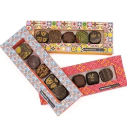 Réglette 5 chocolats bio noir et lait Chocolaterie Castelain - 45 g