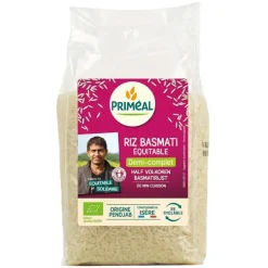 Riz basmati ½ complet bio en sachet de 1 kg