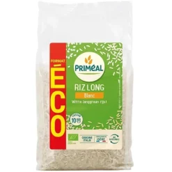 Riz long blanc italie bio en sachet Primeal - 2 kg